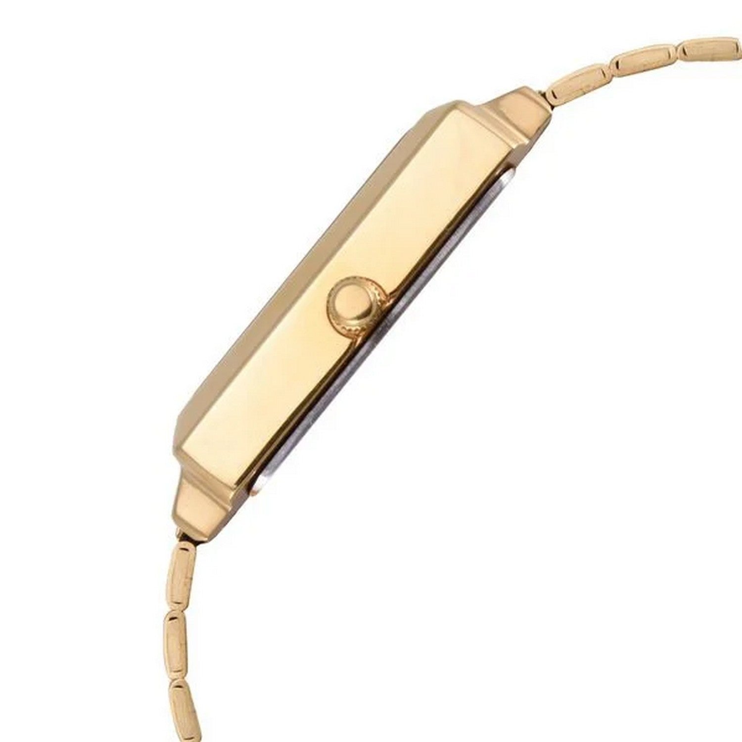 Men's Essen Champagne Rectangular Dial Watch - NT7078YM04