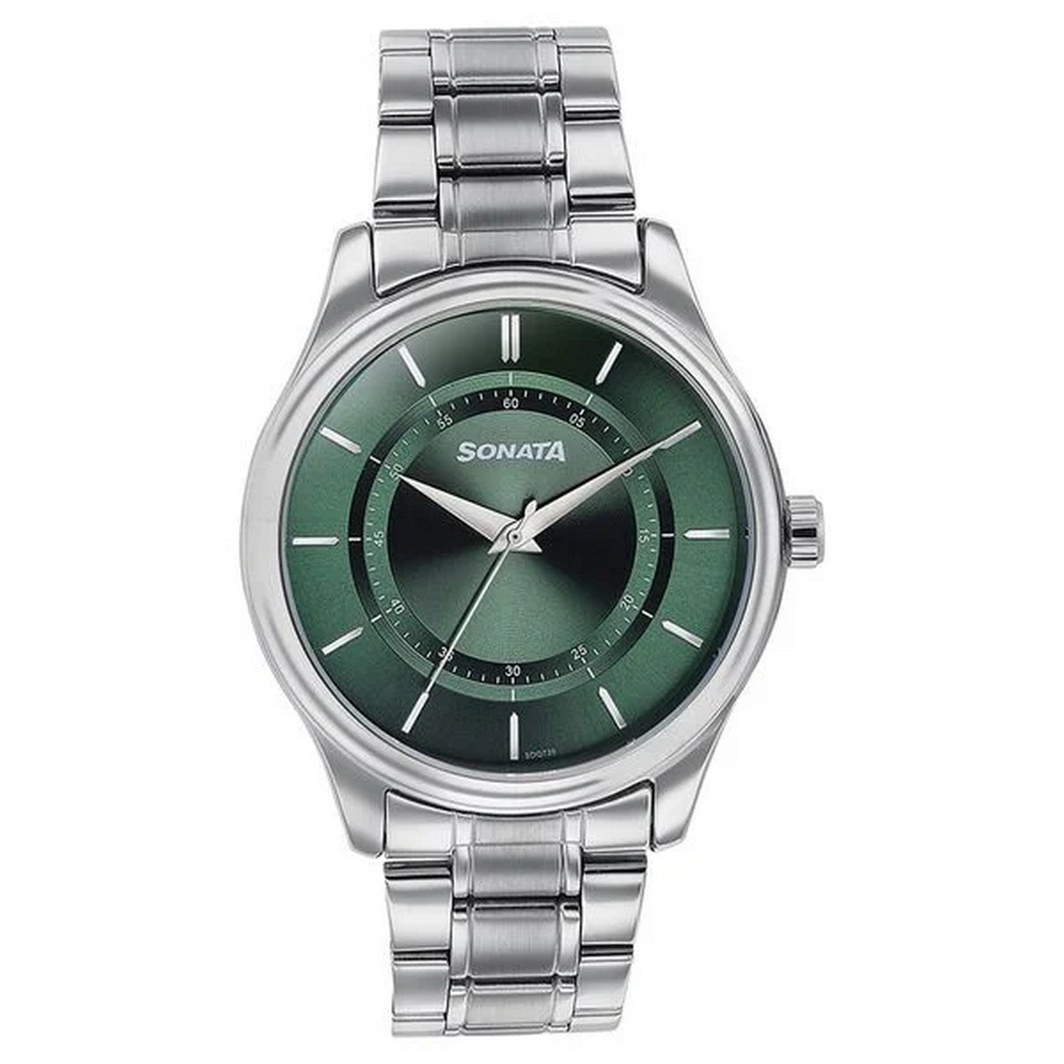 Men's Essential Green Round Dial Watch - NT77149SM02