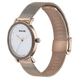 Women's Essential White Round Dial Watch - NT87066WM01