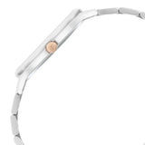 Men's Classique Silver White Round Dial Watch - NT90142KM01