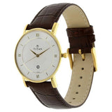 Men's Classique White Round Dial Watch - NT9162YL01
