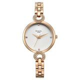 Women's White Round Dial Watch - NT95278WM01