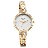 Women's White Round Dial Watch - NT95278WM01