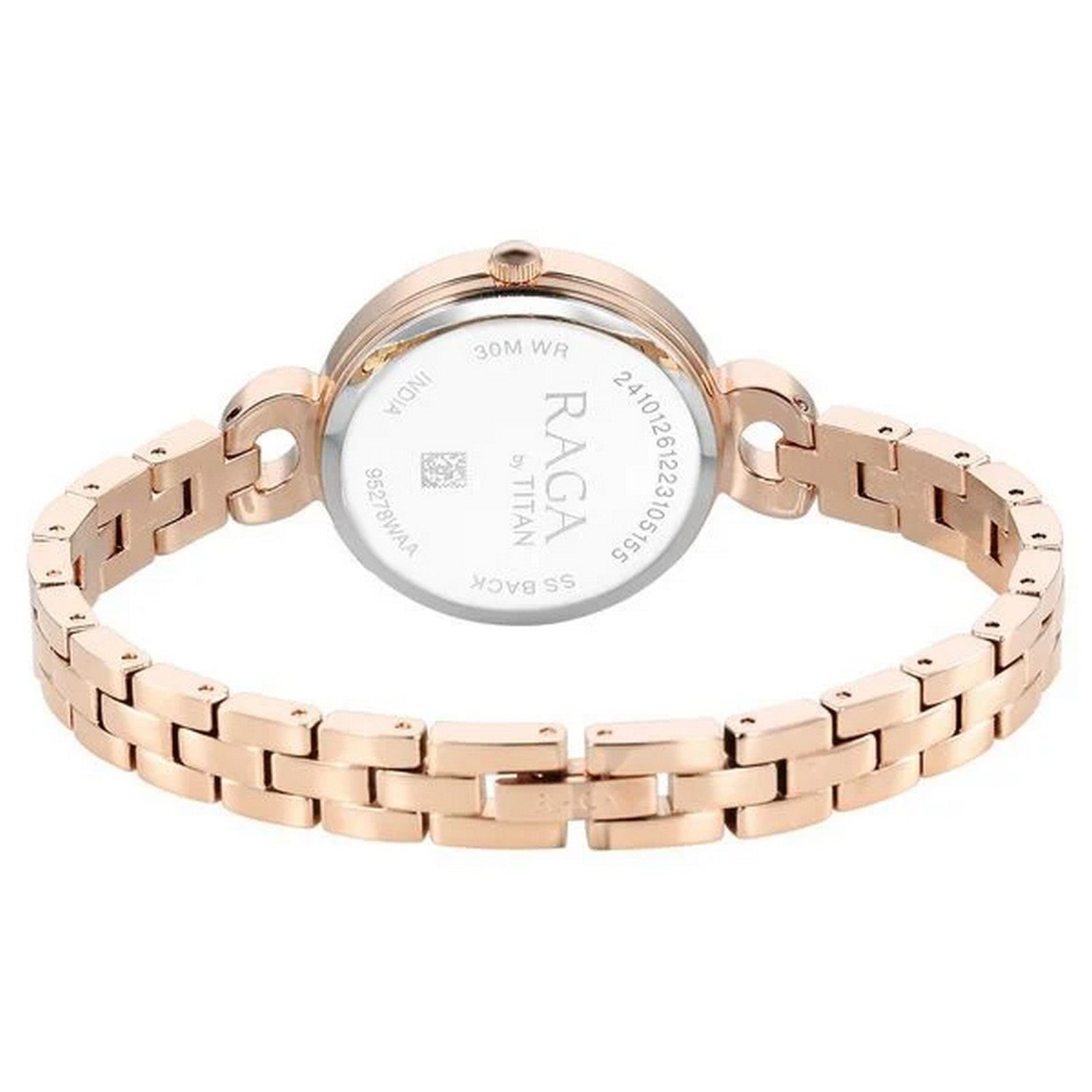 Women's White Round Dial Watch - NT95278WM01