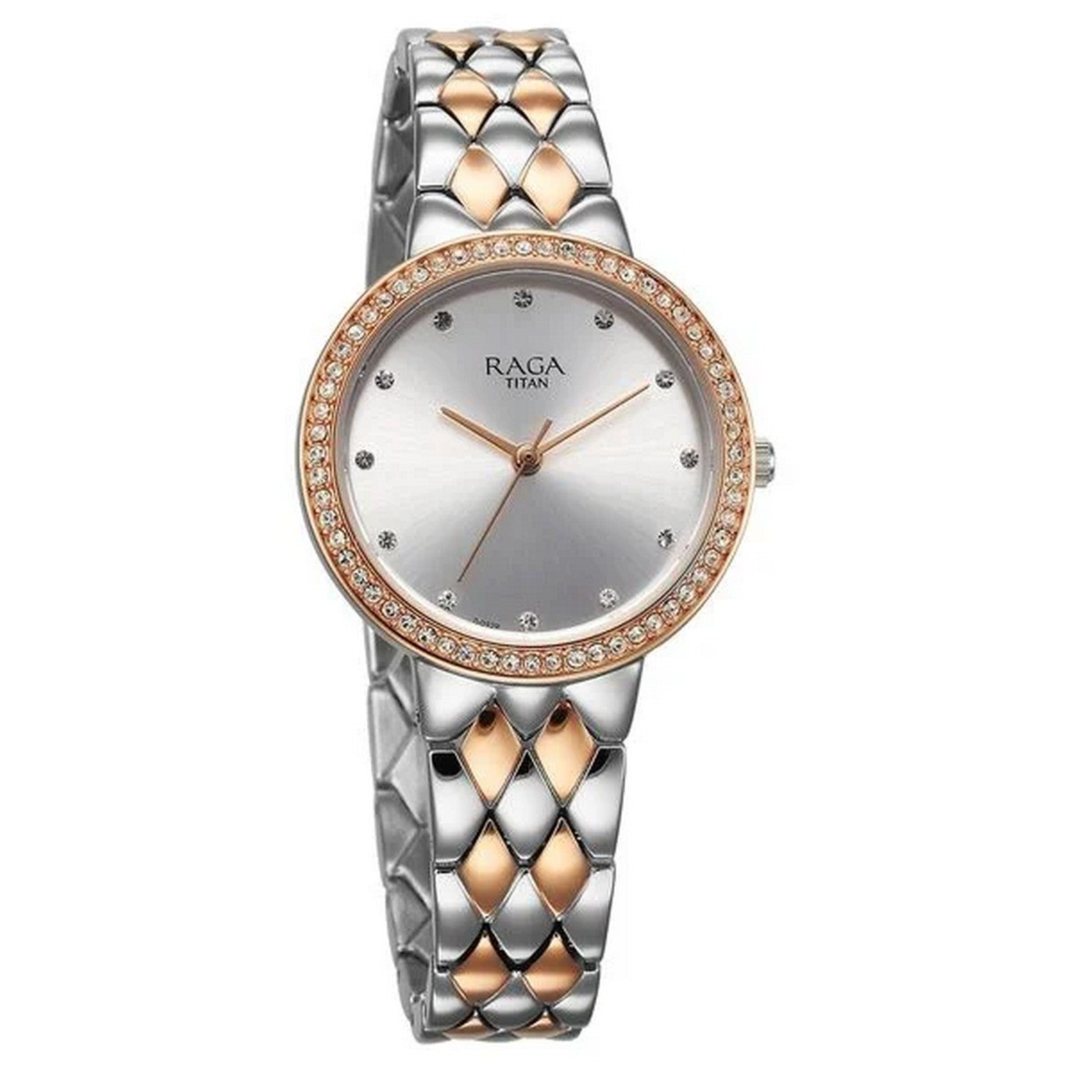 Women's Silver Round Dial Watch - NT95282KM01