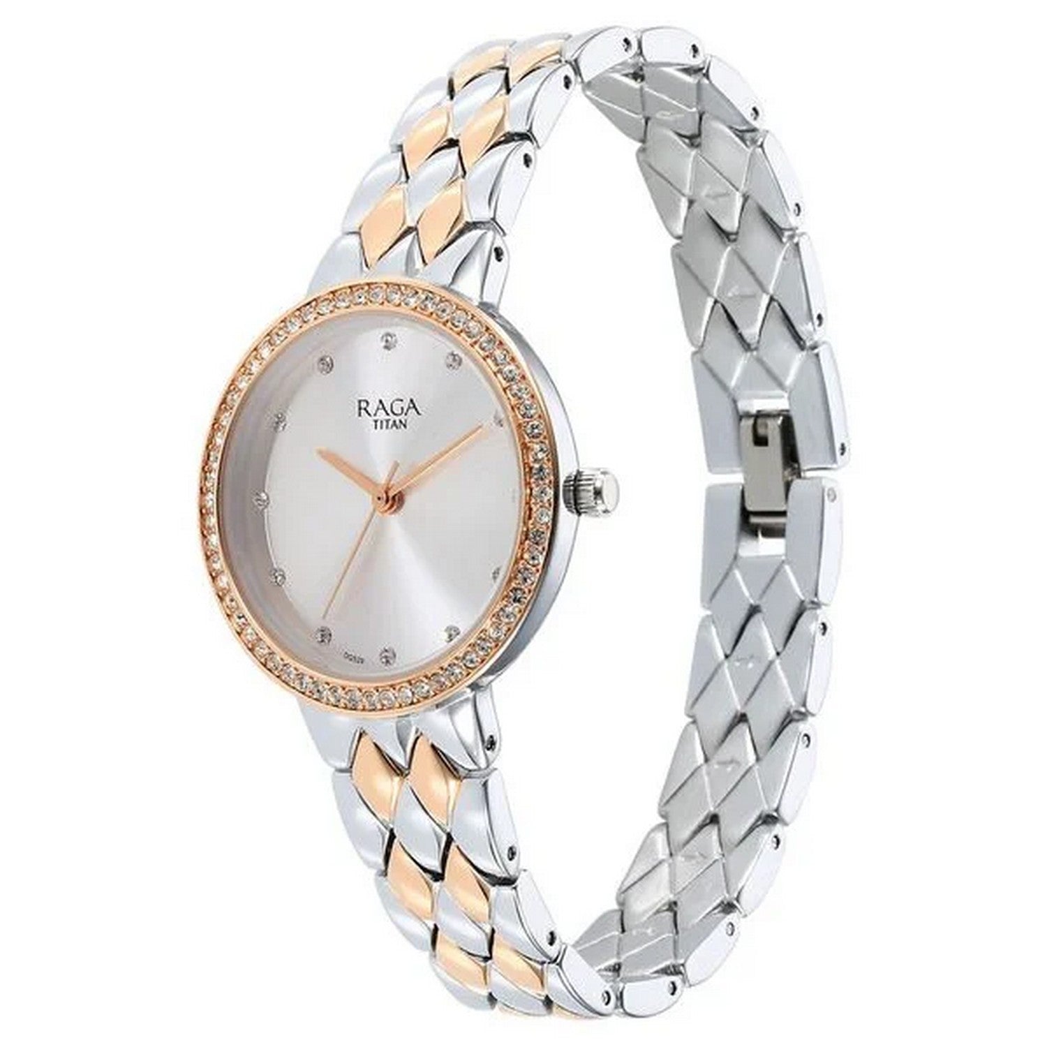Women's Silver Round Dial Watch - NT95282KM01