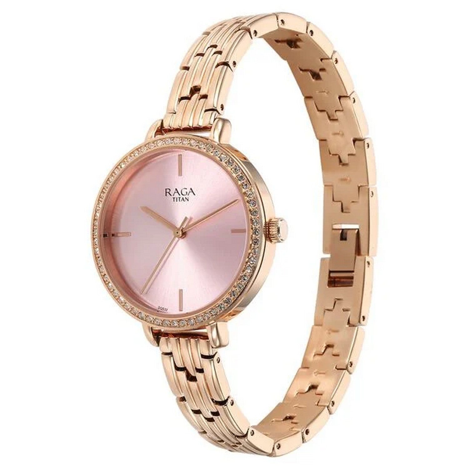 Women's Pink Round Dial Watch - NT95286WM01