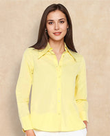 Women's Yellow Casual Full Sleeves Top
