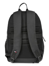 Unisex Black Casual Solid Backpack