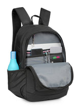 Unisex Black Casual Solid Backpack