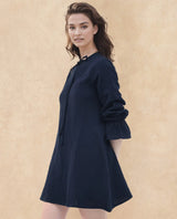 Women's Navy Casual Three Quarter Sleeves Dress
