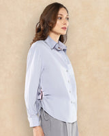 Women's Grey Casual Full Sleeves Top