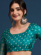 Women's Blue Festive Sungudi Saree