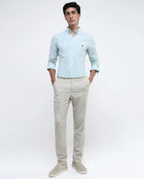 Men's Blue Formal Regular Fit Solid Full Sleeves Shirt