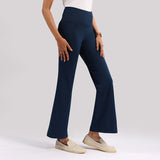 Women's Blue Solid Sports High Rise Trouser