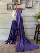 Women's Purple Modal Saree
