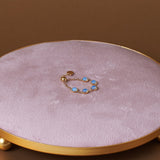 Women's Gold Opalescent Chain Ring