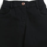 Girls Black Wide Leg Regular Non-Stretchable Jeans