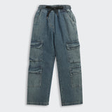 Girls Blue Regular Fit Regular Non-Stretchable Jeans