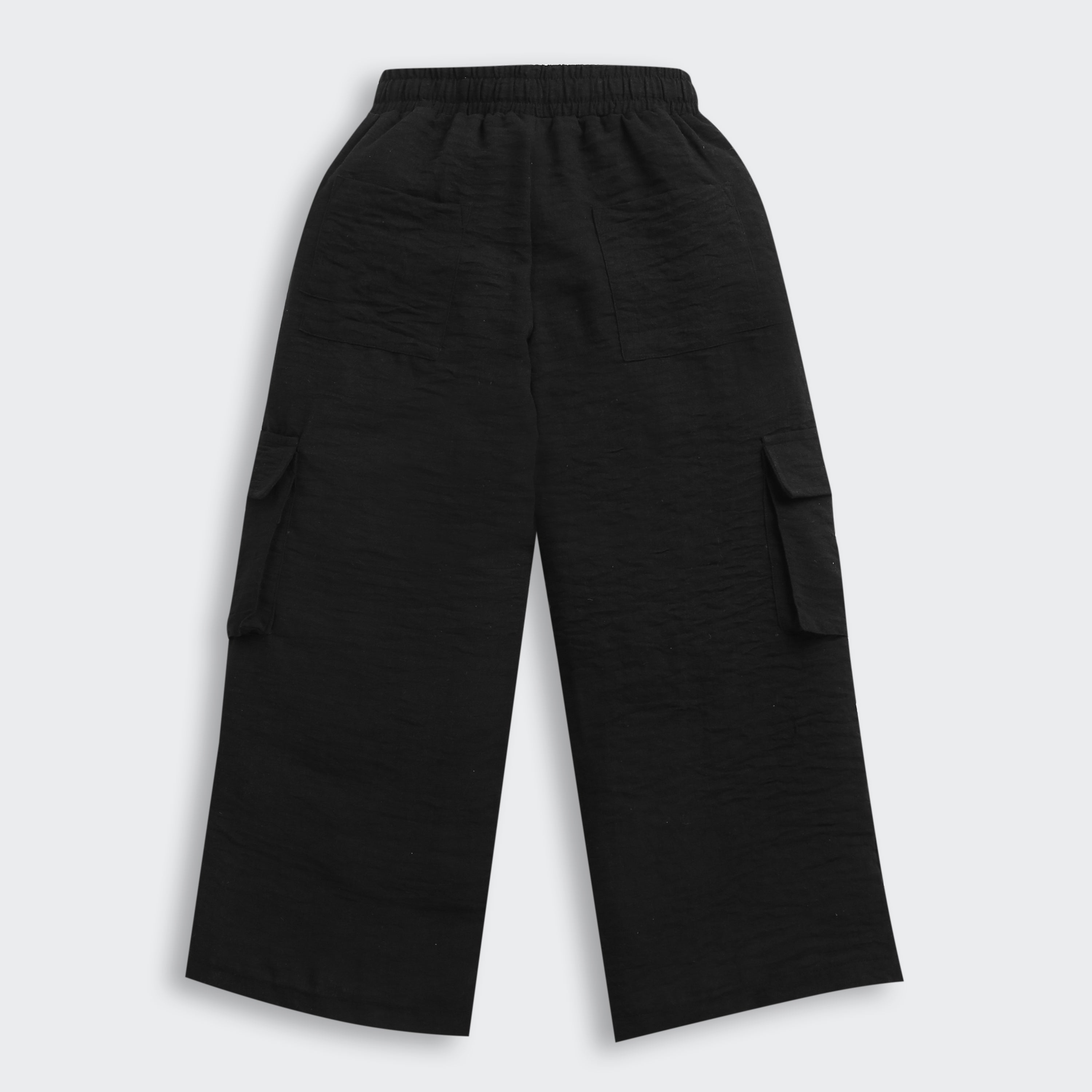 Girls Black Casual Pant