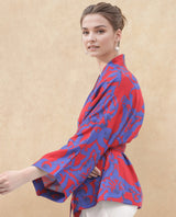 Women's Red Casual Full Sleeves Top