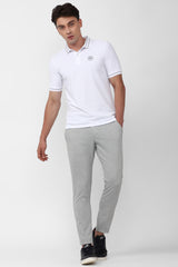 Men's White Casual Half Sleeves Polo Tshirt