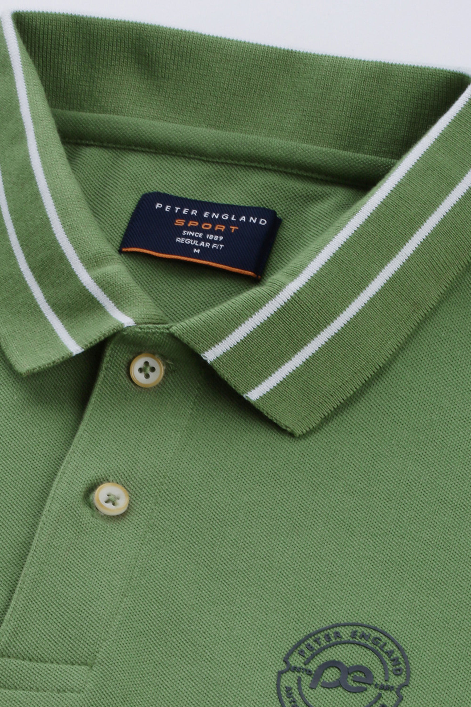 Men's Green Casual Half Sleeves Polo Tshirt