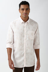 Men's Nude Casual Full Sleeves Shirt