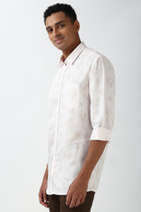 Men's Nude Casual Full Sleeves Shirt