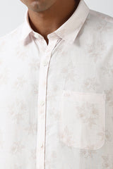 Men's Nude Casual Full Sleeves Shirt