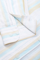 Men's White Casual Full Sleeves Shirt