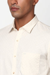 Men's Khaki Casual Full Sleeves Shirt