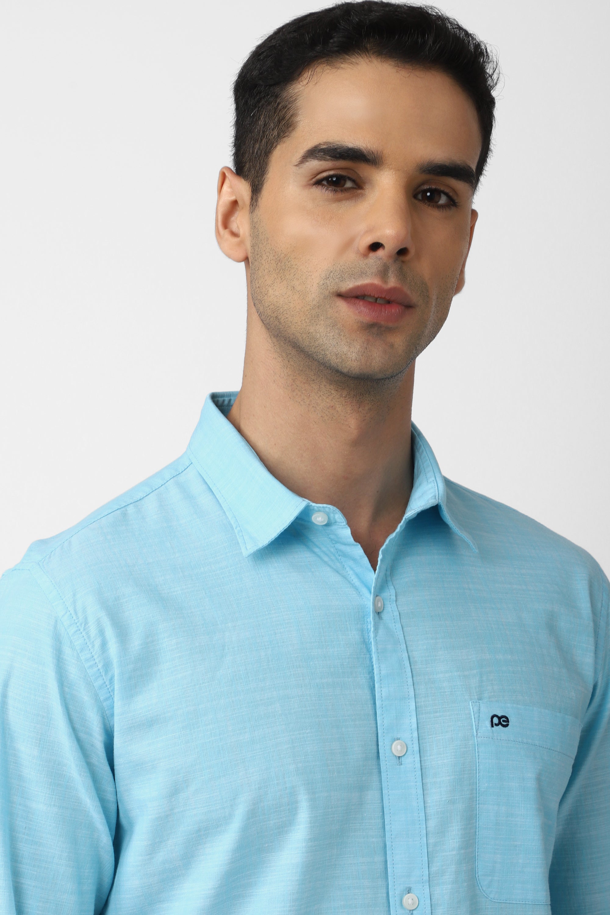 Men's Aqua Casual Full Sleeves Shirt