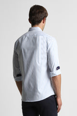 Men's Blue Casual Full Sleeves Shirt
