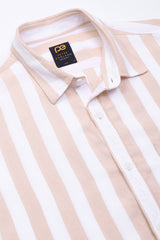 Men's Pink Casual Half Sleeves Shirt