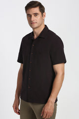 Men's Red Casual Half Sleeves Shirt