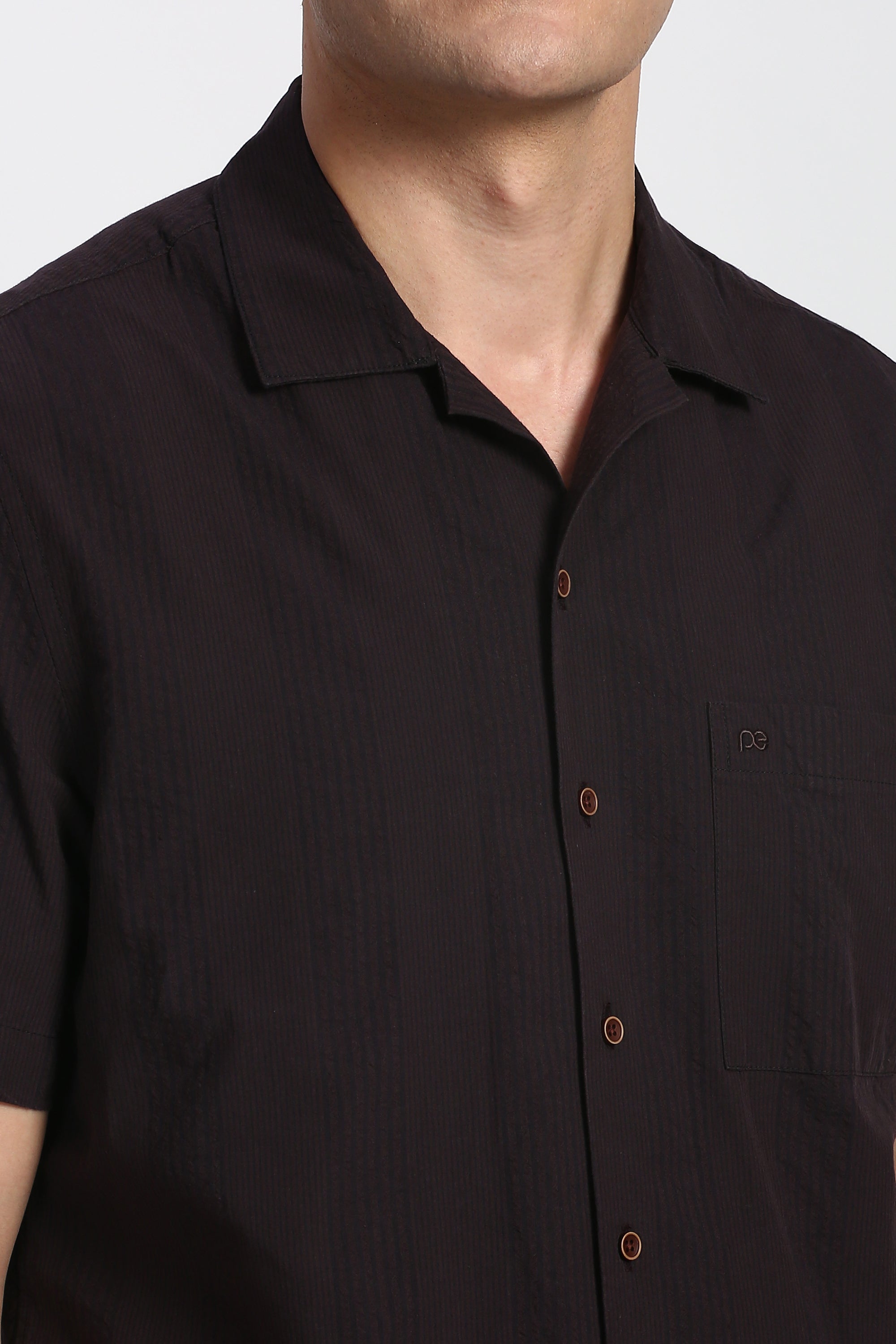Men's Red Casual Half Sleeves Shirt