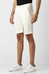 Men's Beige Casual Regular Fit Printed Shorts