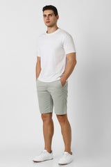 Men's Grey Casual Regular Fit Solid Shorts