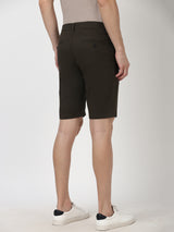Men's Green Casual Regular Fit Solid Shorts