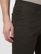 Men's Green Casual Regular Fit Solid Shorts