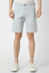 Men's Blue Casual Regular Fit Solid Shorts