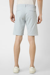 Men's Blue Casual Regular Fit Solid Shorts