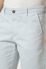 Men's Blue Casual Regular Fit Solid Shorts