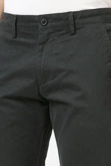 Men's Black Casual Regular Fit Trouser