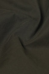 Men's Olive Casual Slim Fit Solid Trouser