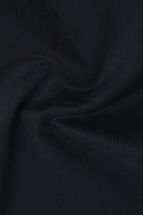 Men's Black Casual Slim Fit Solid Trouser