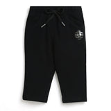 Girls Black Casual Slim Solid Pants