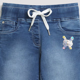 Girls Blue Regular Fit Non-Stretchable Jeans