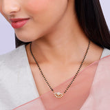 Women's Golden Floral Moon Mangalsutra